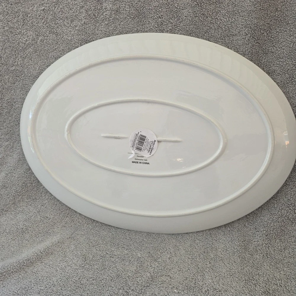 Better Homes & Gardens 12 Days Of Christmas Oval Serving Platter 19x14